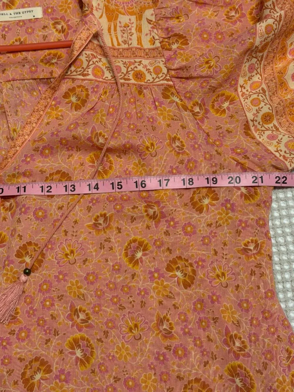 SOLD!! Spell & The Gypsy Sundown Blouse Apricot Medium